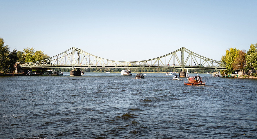 The Glienicker Bridge in Berlin's Steglitz-Zehlendorf district