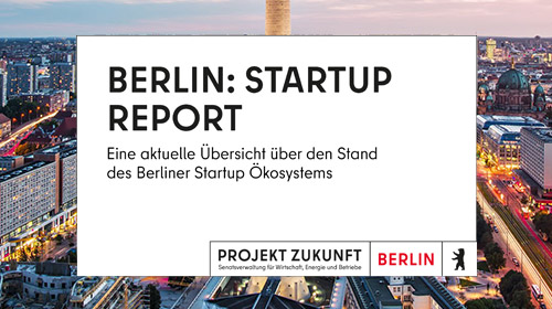 Screenshot der Startseite des Berlin Startup-Reports
