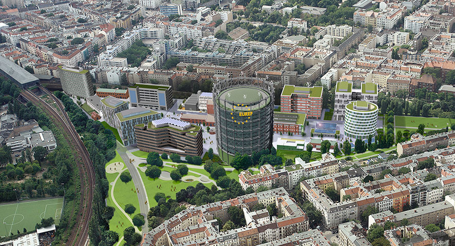EUREF-Campus im Berliner Bezirk Tempelhof-Schöneberg