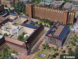 Zukunftsort Siemensstadt Square mit Planungsgebäuden